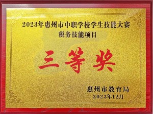2023年惠州市中职学校学生技能大赛税务技能项目